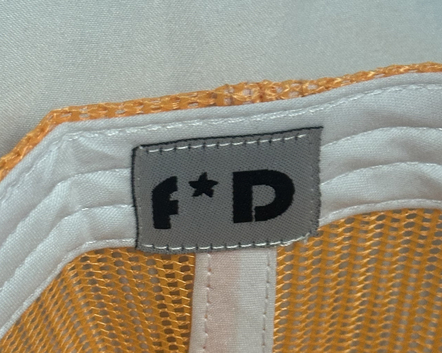 Bitcoin Trucker Hat – by Finite By Design (Orange/White)