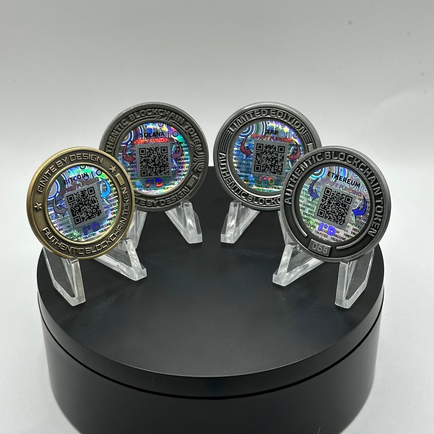 4-Coin Precision-Struck Time Capsule Set (BTC, ETH, SOL, XRP)