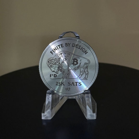 25,000 Satoshis 'Bitcoin Buffalo' Coin – Limited Edition (00–99)
