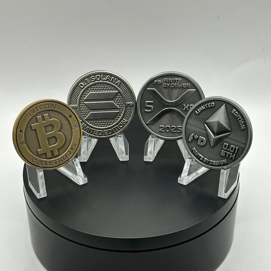 4-Coin Precision-Struck Time Capsule Set (BTC, ETH, SOL, XRP)